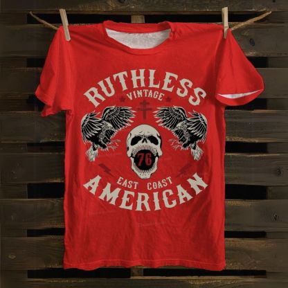 Christian Skull Cross Cotton T-shirt