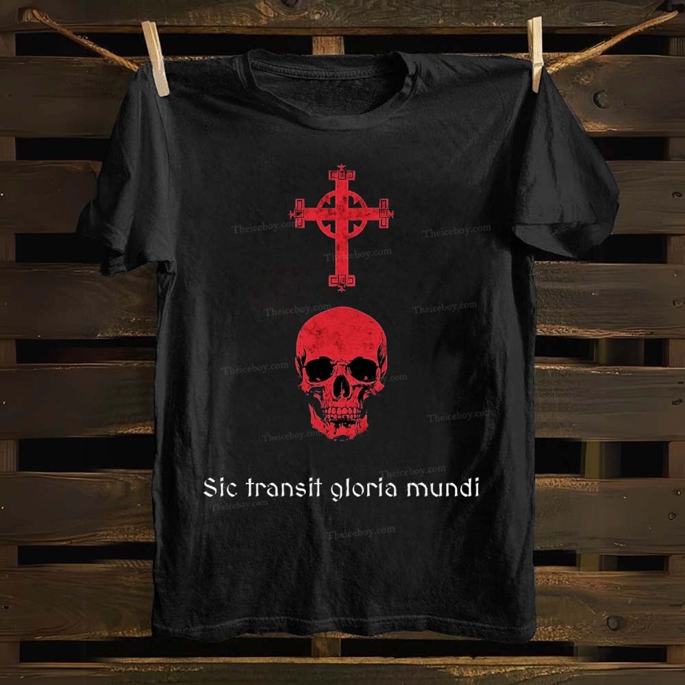 Christian Skull Cross Cotton T-shirt