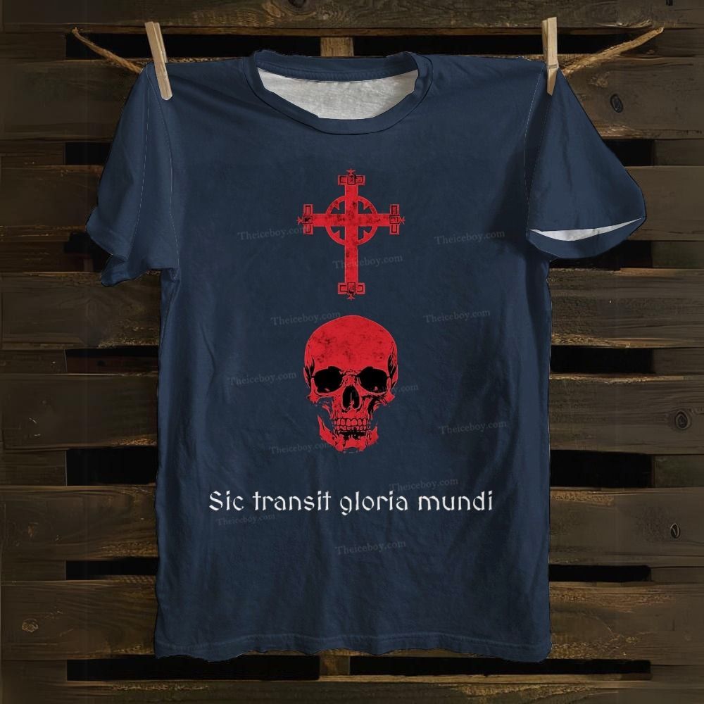 Christian Skull Cross Cotton T-shirt