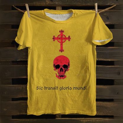 Christian Skull Cross Cotton T-shirt