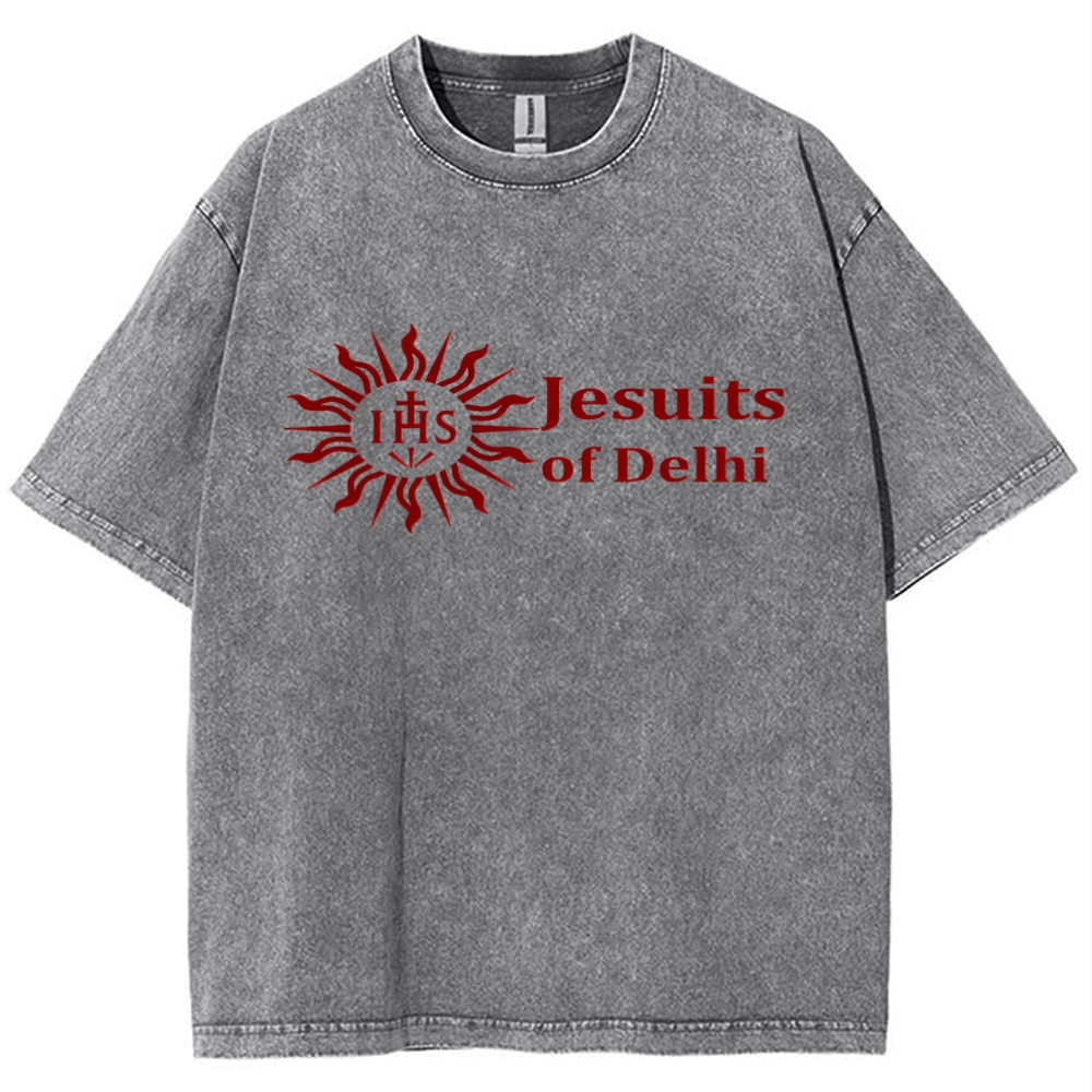 Jesuits Of Delhi Snowflake Vintage Cotton T-Shirt