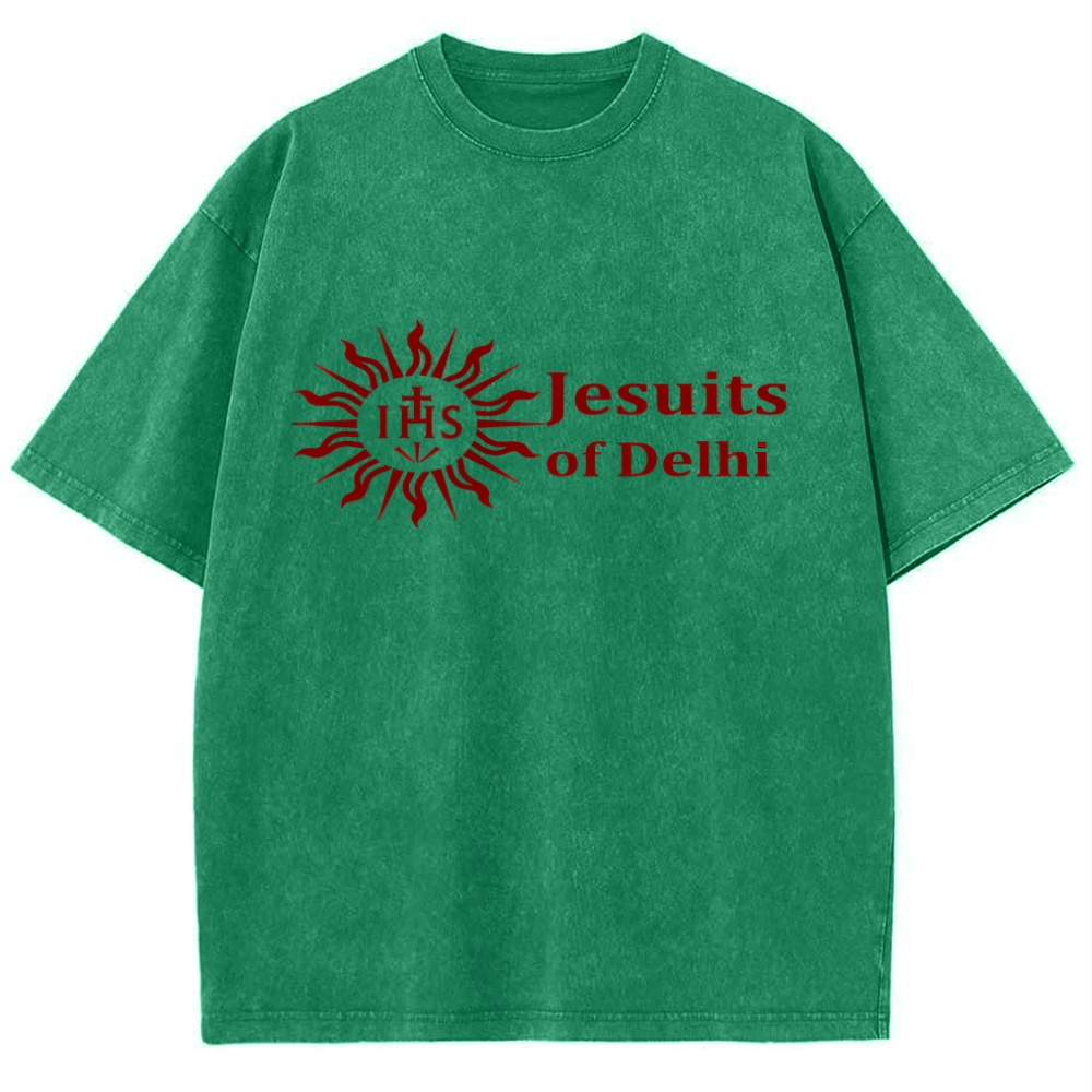 Jesuits Of Delhi Snowflake Vintage Cotton T-Shirt