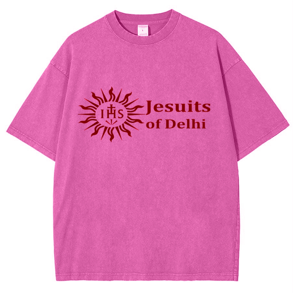 Jesuits Of Delhi Snowflake Vintage Cotton T-Shirt