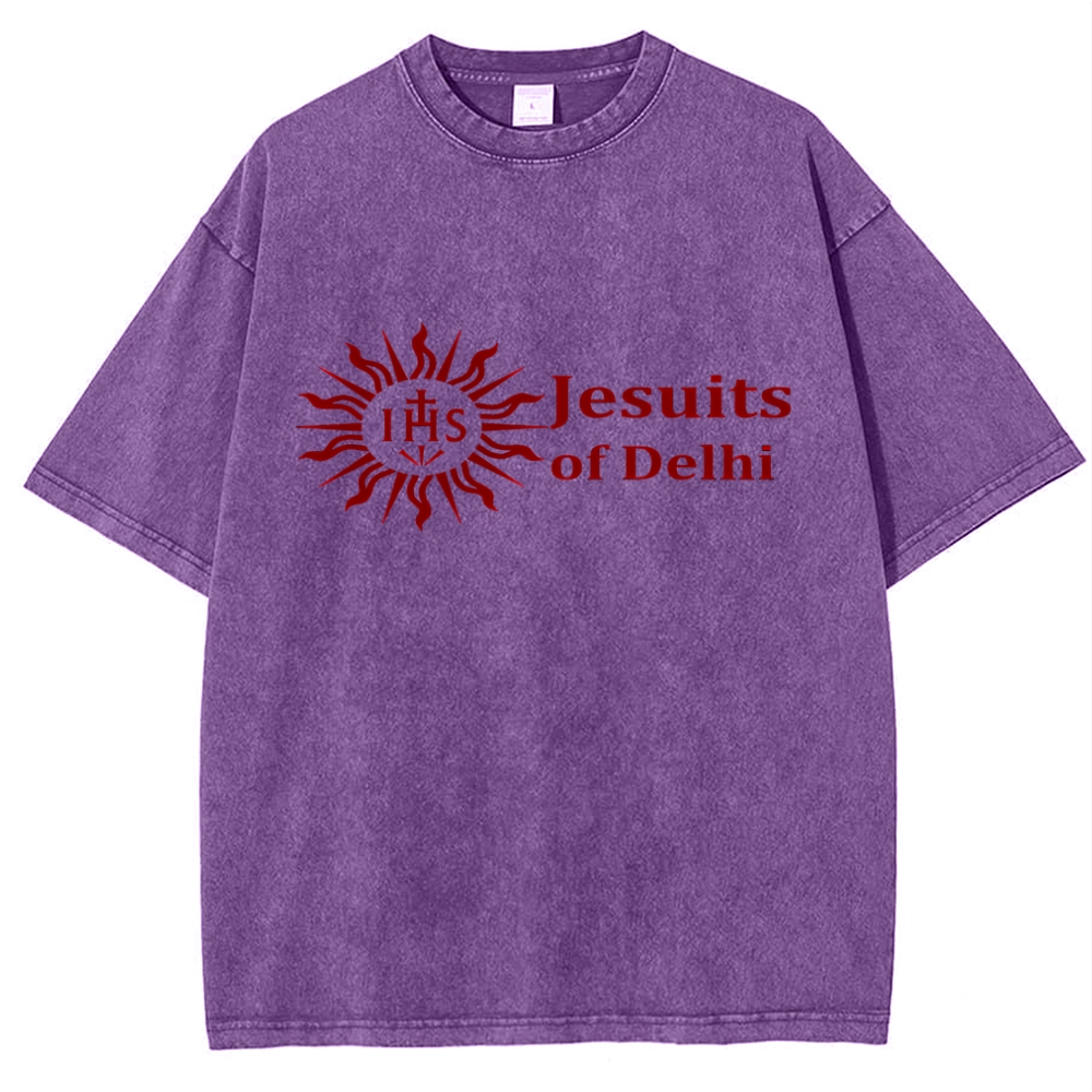 Jesuits Of Delhi Snowflake Vintage Cotton T-Shirt