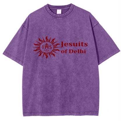 Jesuits Of Delhi Snowflake Vintage Cotton T-Shirt