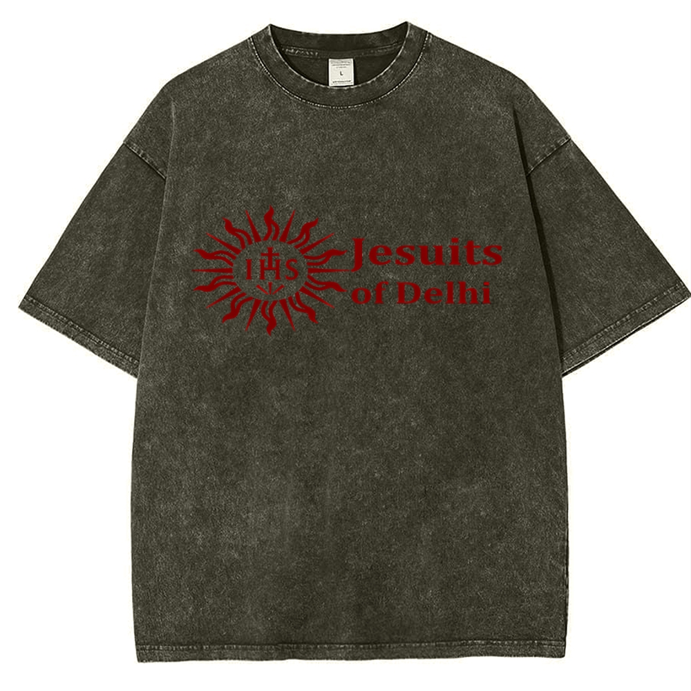 Jesuits Of Delhi Snowflake Vintage Cotton T-Shirt