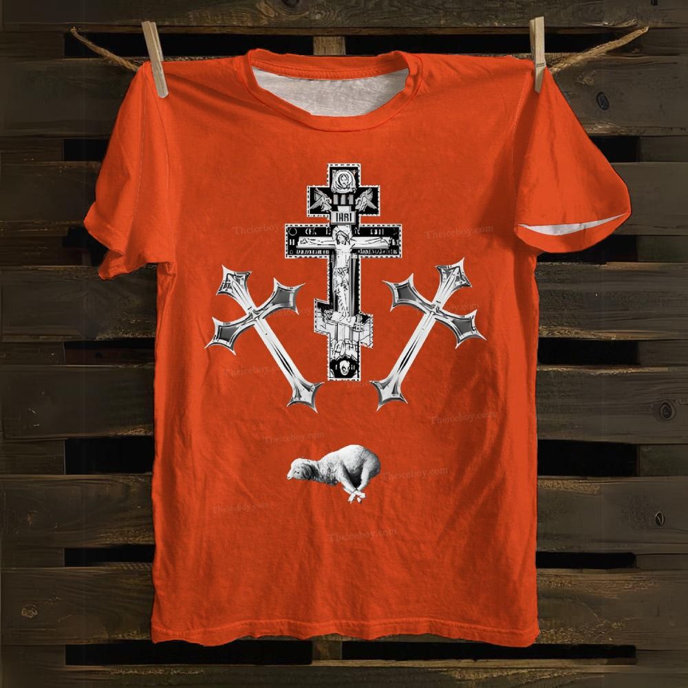 Cross Sheep Cotton T-shirt