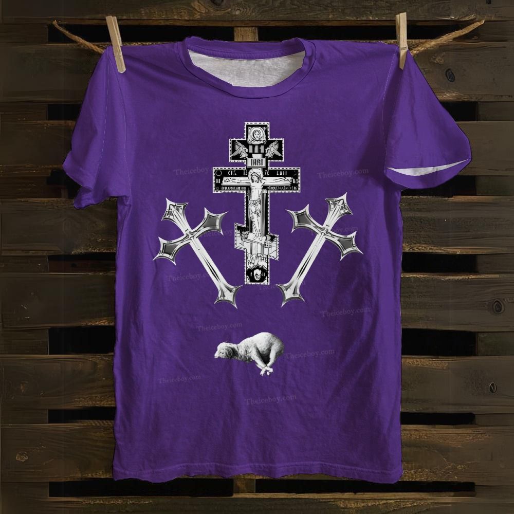Cross Sheep Cotton T-shirt