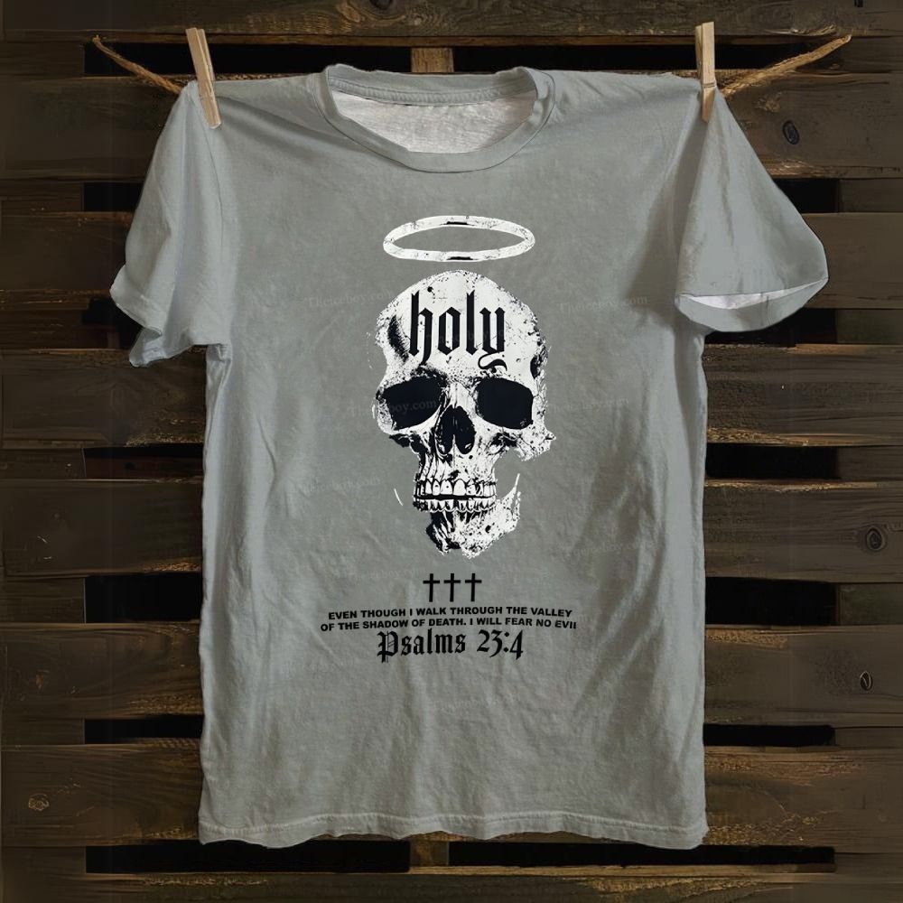 Psalms 23:4 Cotton T-shirt