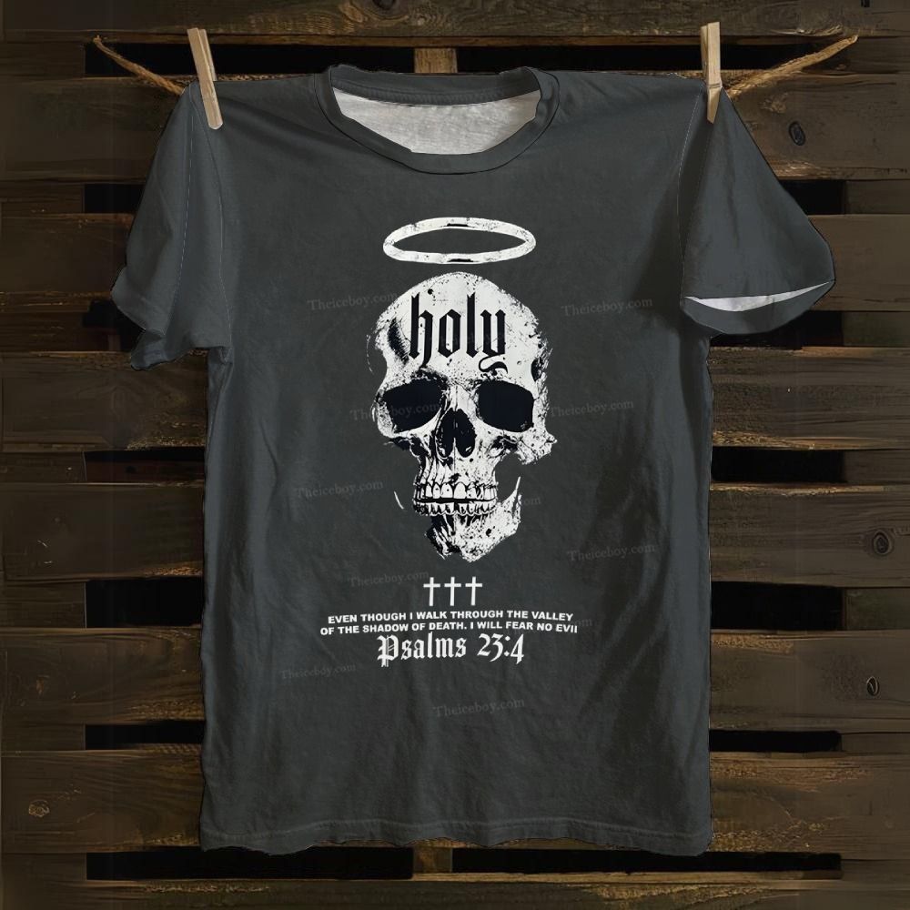 Psalms 23:4 Cotton T-shirt