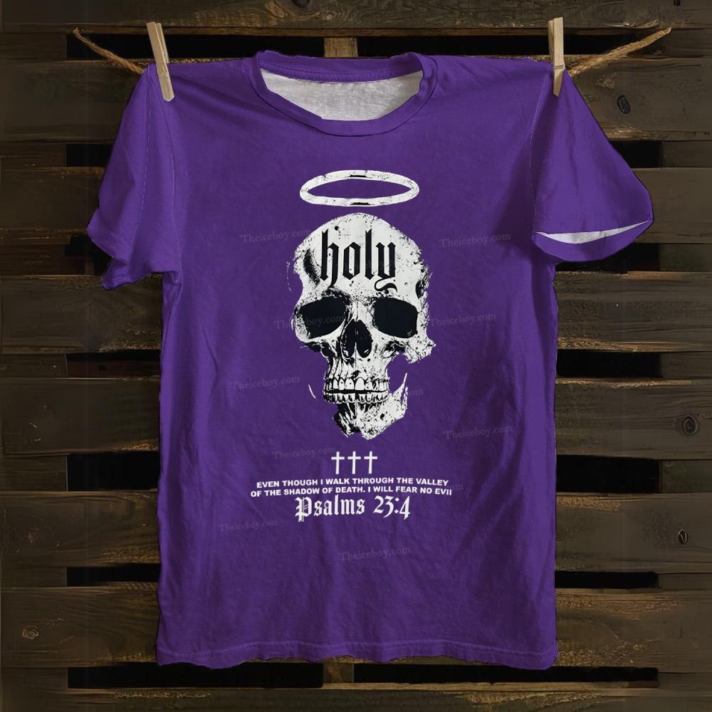 Psalms 23:4 Cotton T-shirt