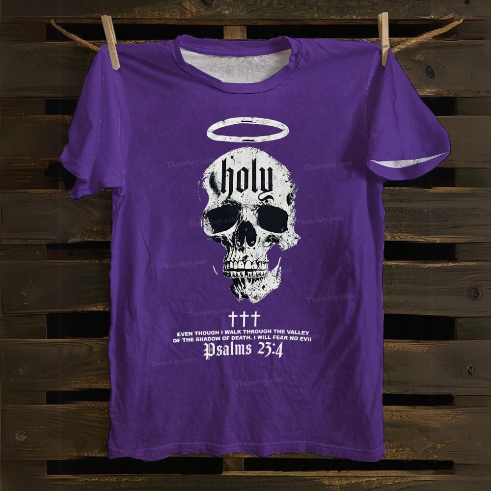 Psalms 23:4 Cotton T-shirt