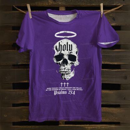 Psalms 23:4 Cotton T-shirt