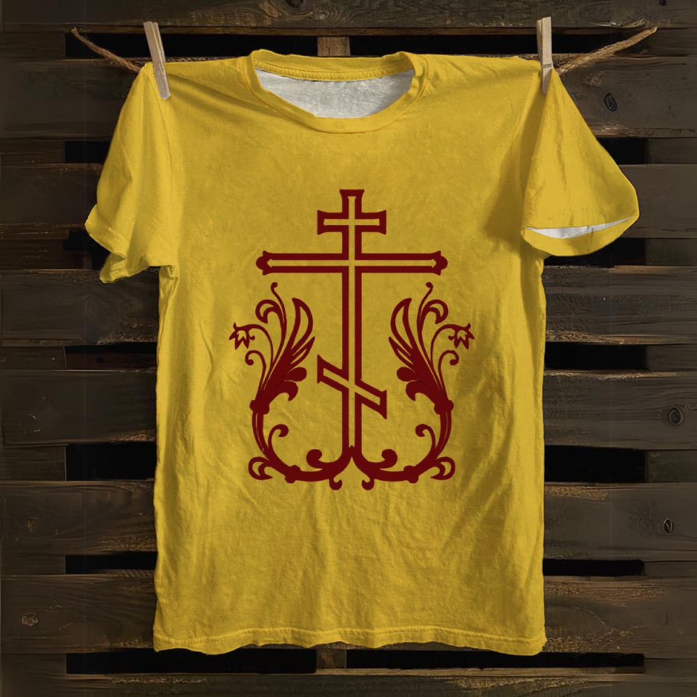 Orthodox Cross Cotton T-shirt