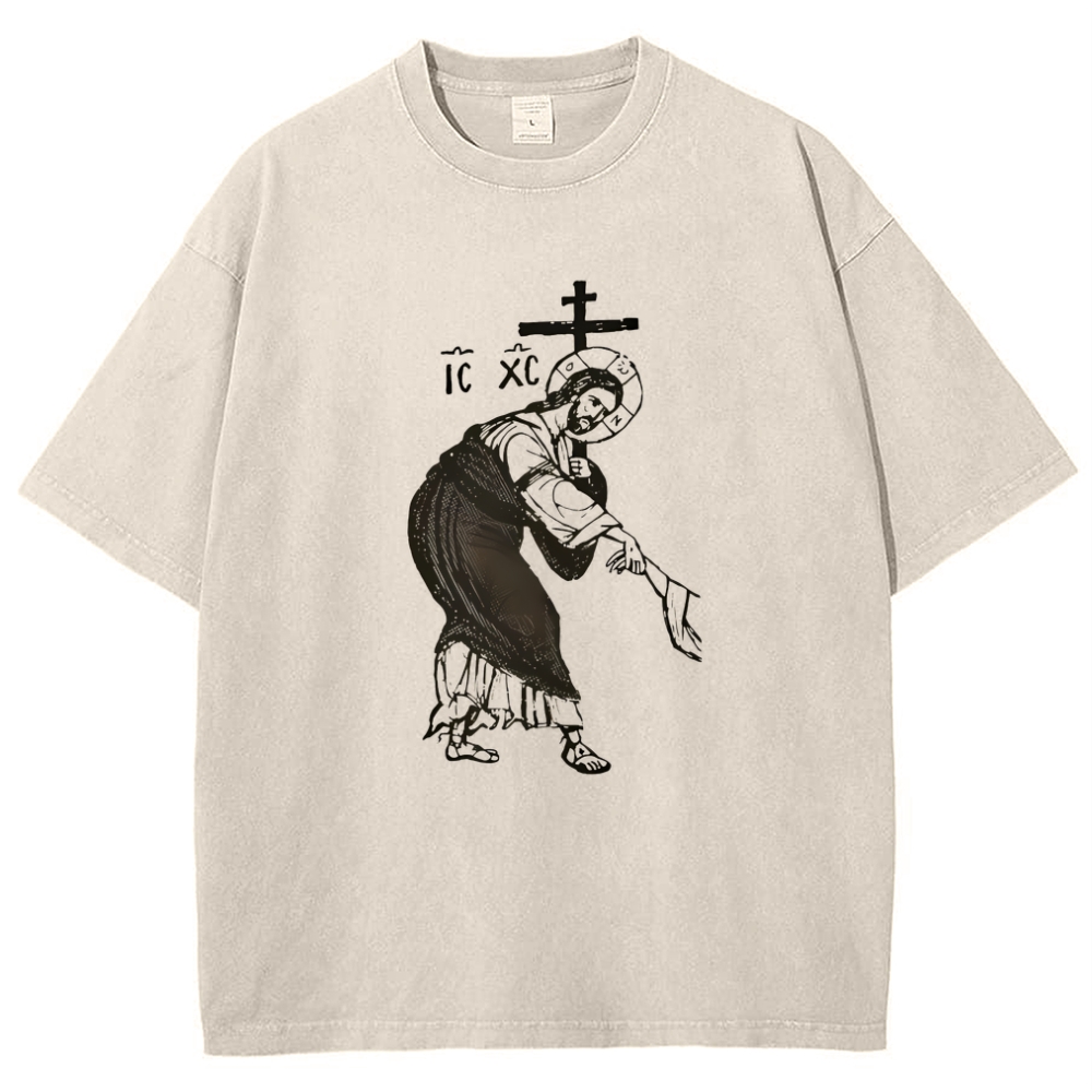 IC&XC Pin on Faith † Snowflake Vintage Cotton T-Shirt