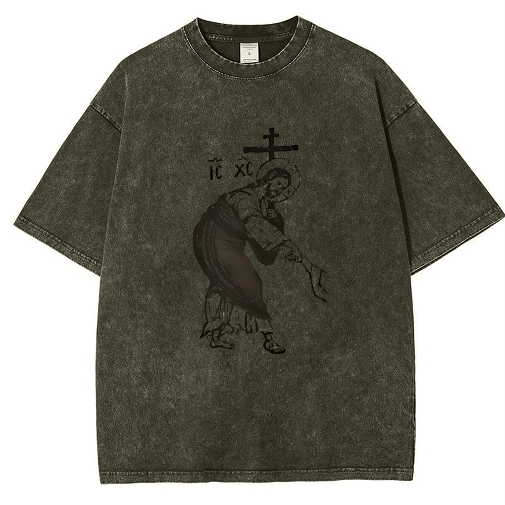 IC&XC Pin on Faith † Snowflake Vintage Cotton T-Shirt