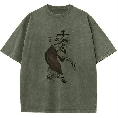 IC&XC Pin on Faith † Snowflake Vintage Cotton T-Shirt