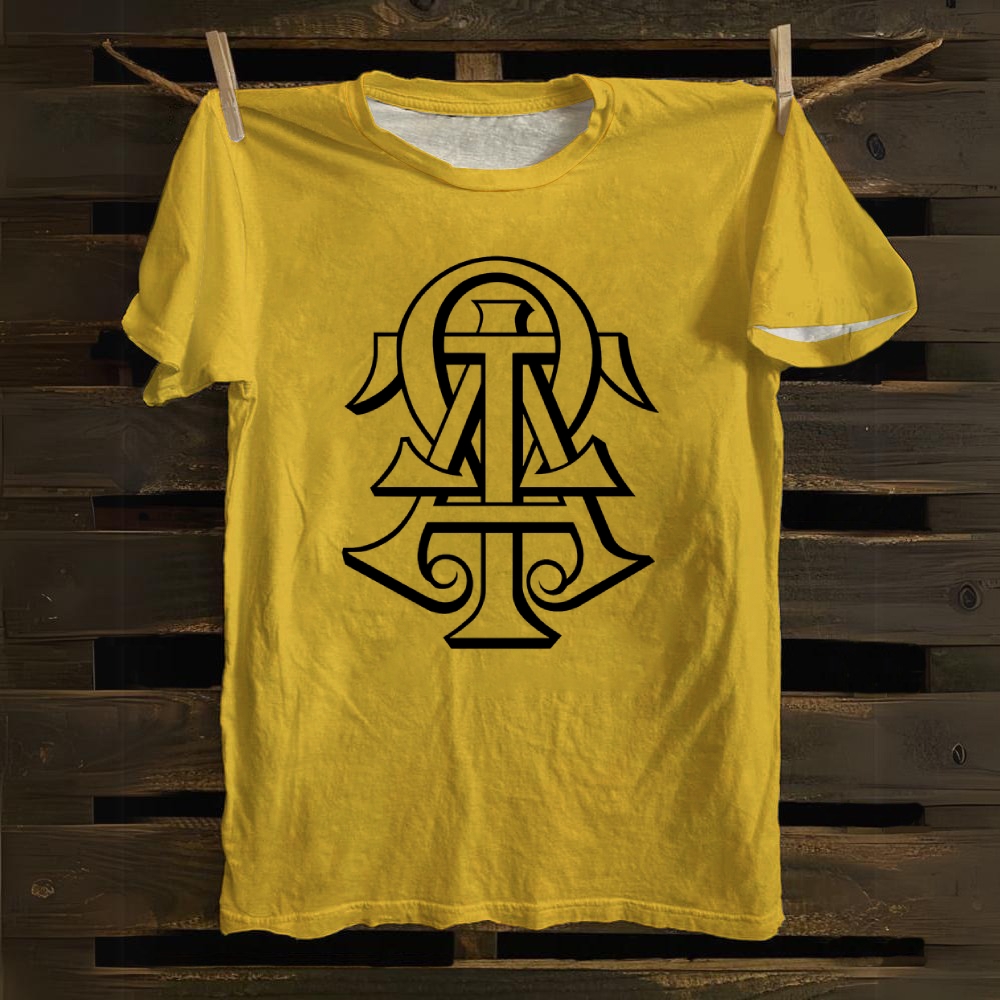 Alpha and Omega Symbol Cotton T-shirt