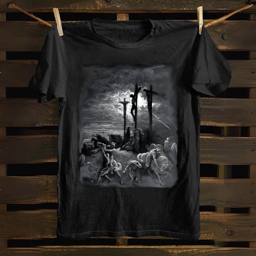 Crucifixion Darkness Cotton T-shirt