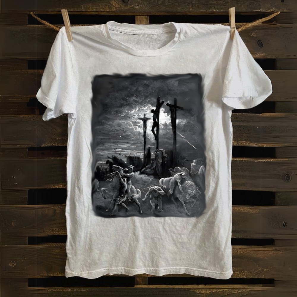Crucifixion Darkness Cotton T-shirt