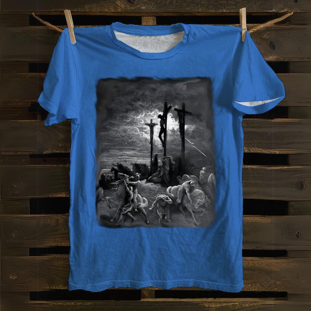 Crucifixion Darkness Cotton T-shirt