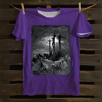Crucifixion Darkness Cotton T-shirt