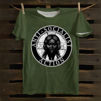 Anti Socialst Action Cotton T-shirt