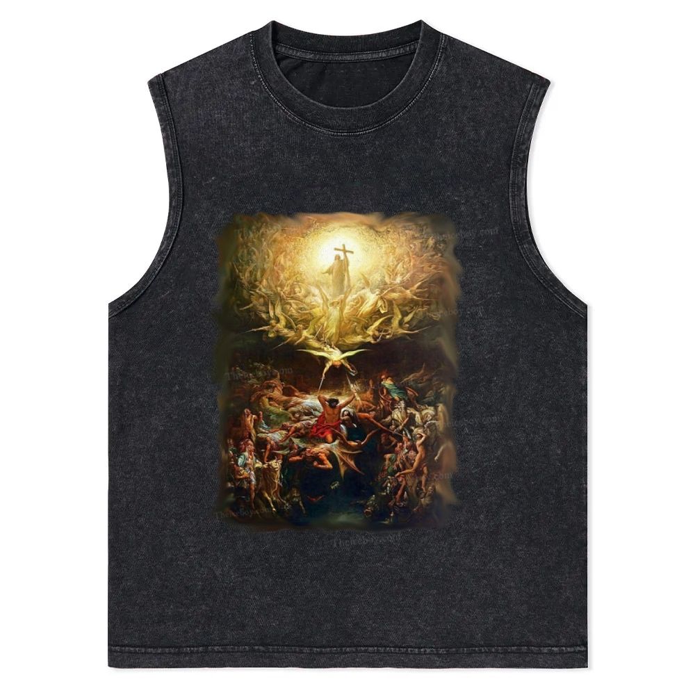 The Triumph Of Christianity Christian Snowflake Washed Vest