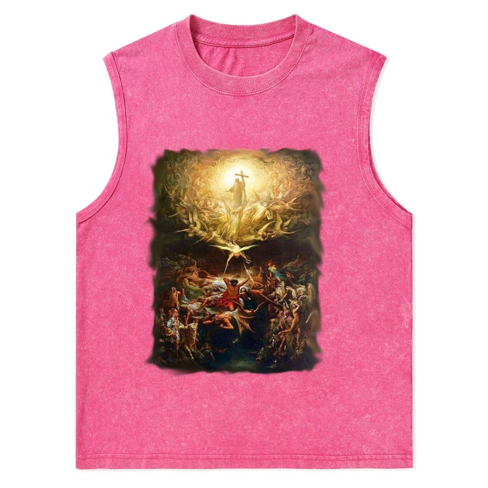 The Triumph Of Christianity Christian Snowflake Washed Vest