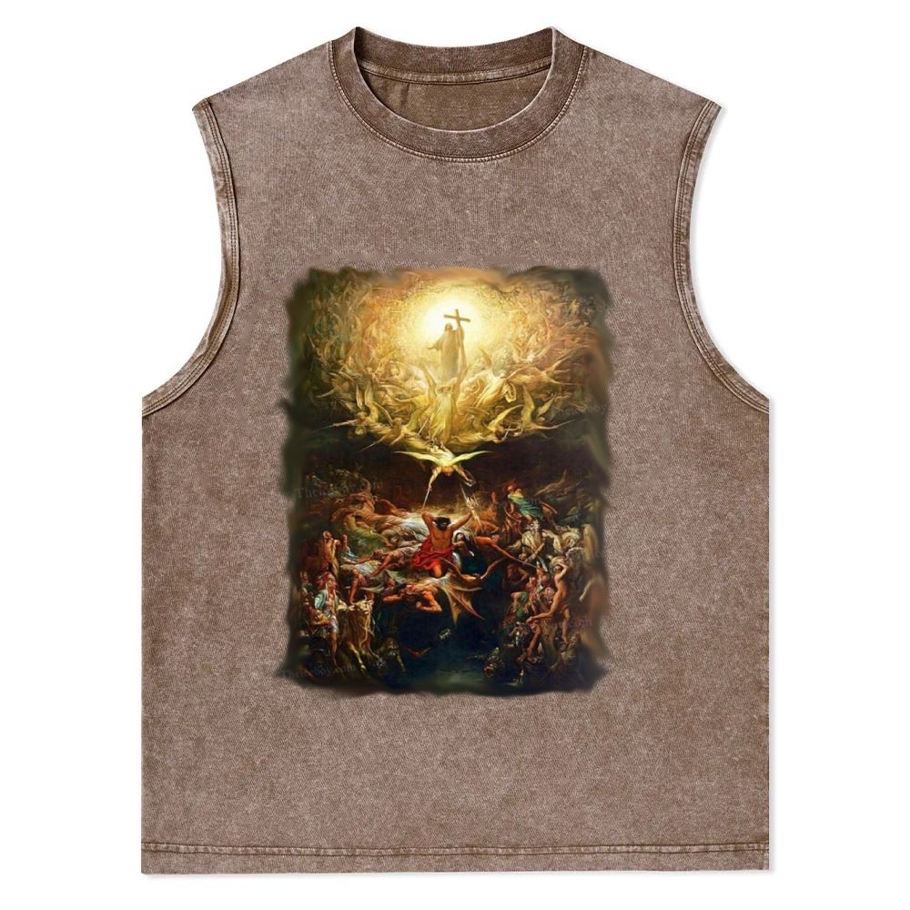 The Triumph Of Christianity Christian Snowflake Washed Vest