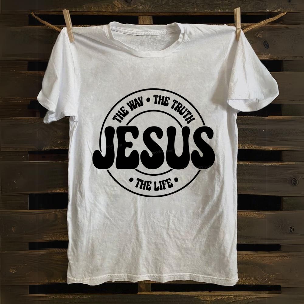 Jesus The Way The Truth The Life Cotton T-shirt