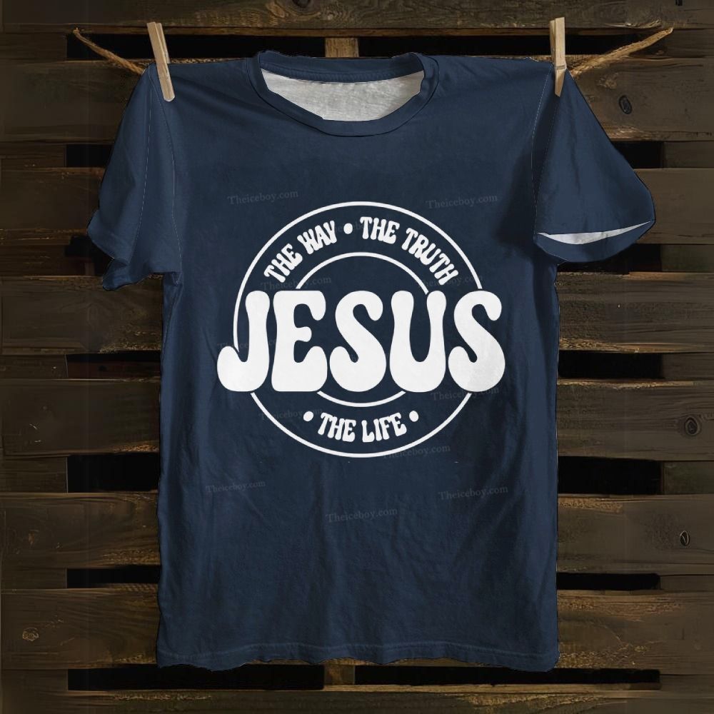 Jesus The Way The Truth The Life Cotton T-shirt