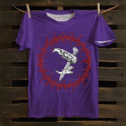 Rat Skull of Thorns Cotton T-shirt