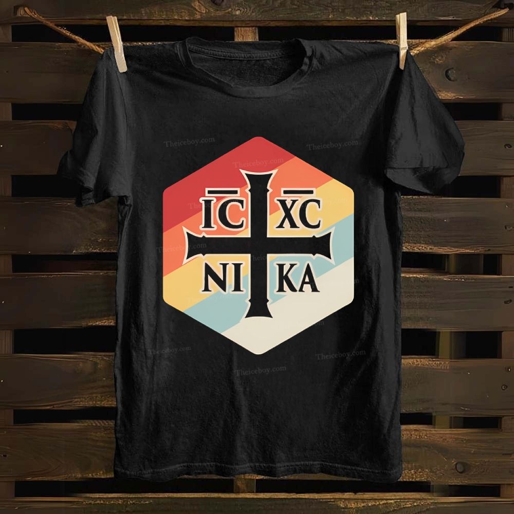 Christian Eastern Orthodox IX IC NIKA Cotton T-shirt