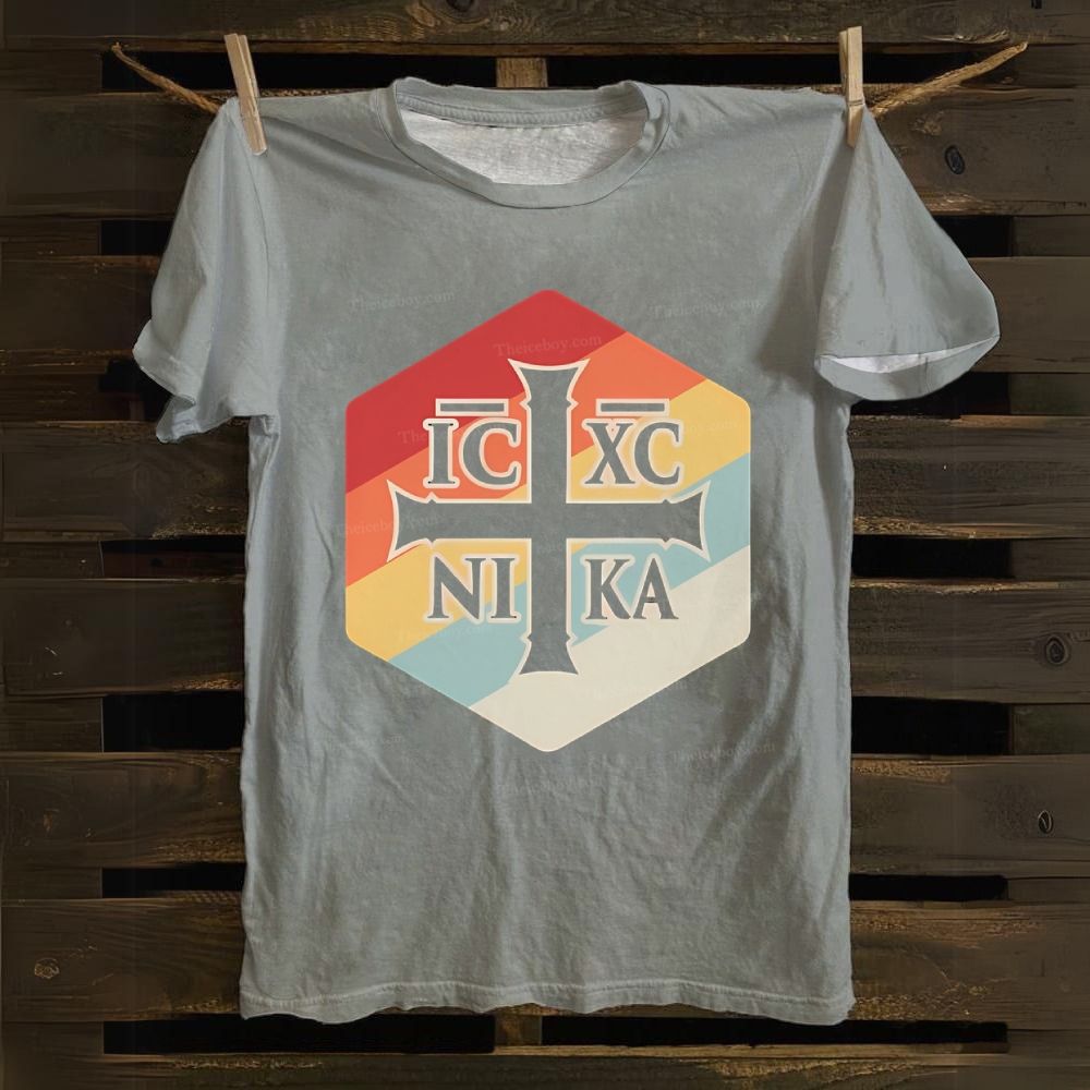 Christian Eastern Orthodox IX IC NIKA Cotton T-shirt