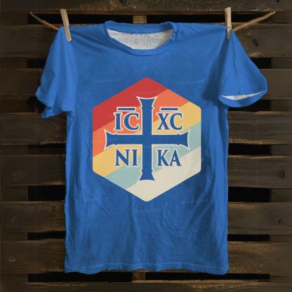Christian Eastern Orthodox IX IC NIKA Cotton T-shirt