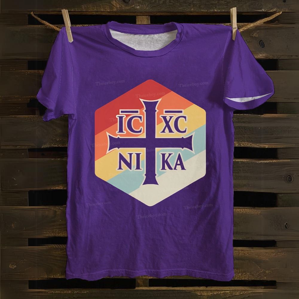 Christian Eastern Orthodox IX IC NIKA Cotton T-shirt