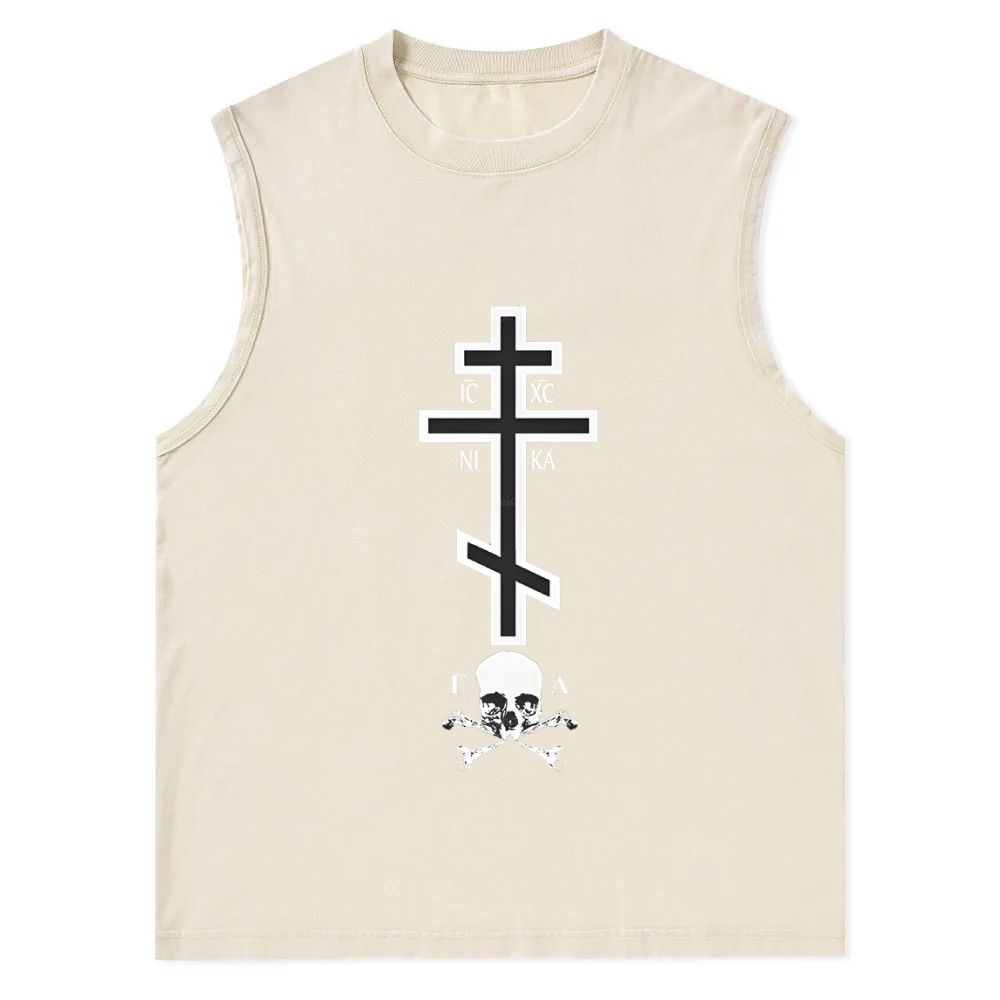 Ic Xc Ni Ka Christian Snowflake Washed Vest