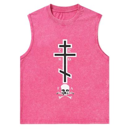 Ic Xc Ni Ka Christian Snowflake Washed Vest