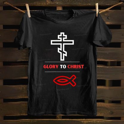 Orthodox Glory to ChristCotton T-shirt