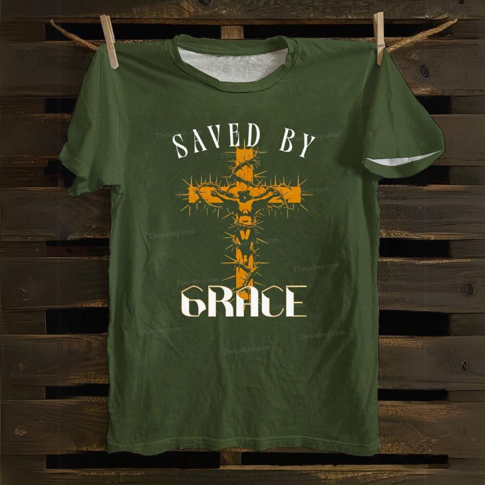 SAVED BY GRACE Cotton T-shirt