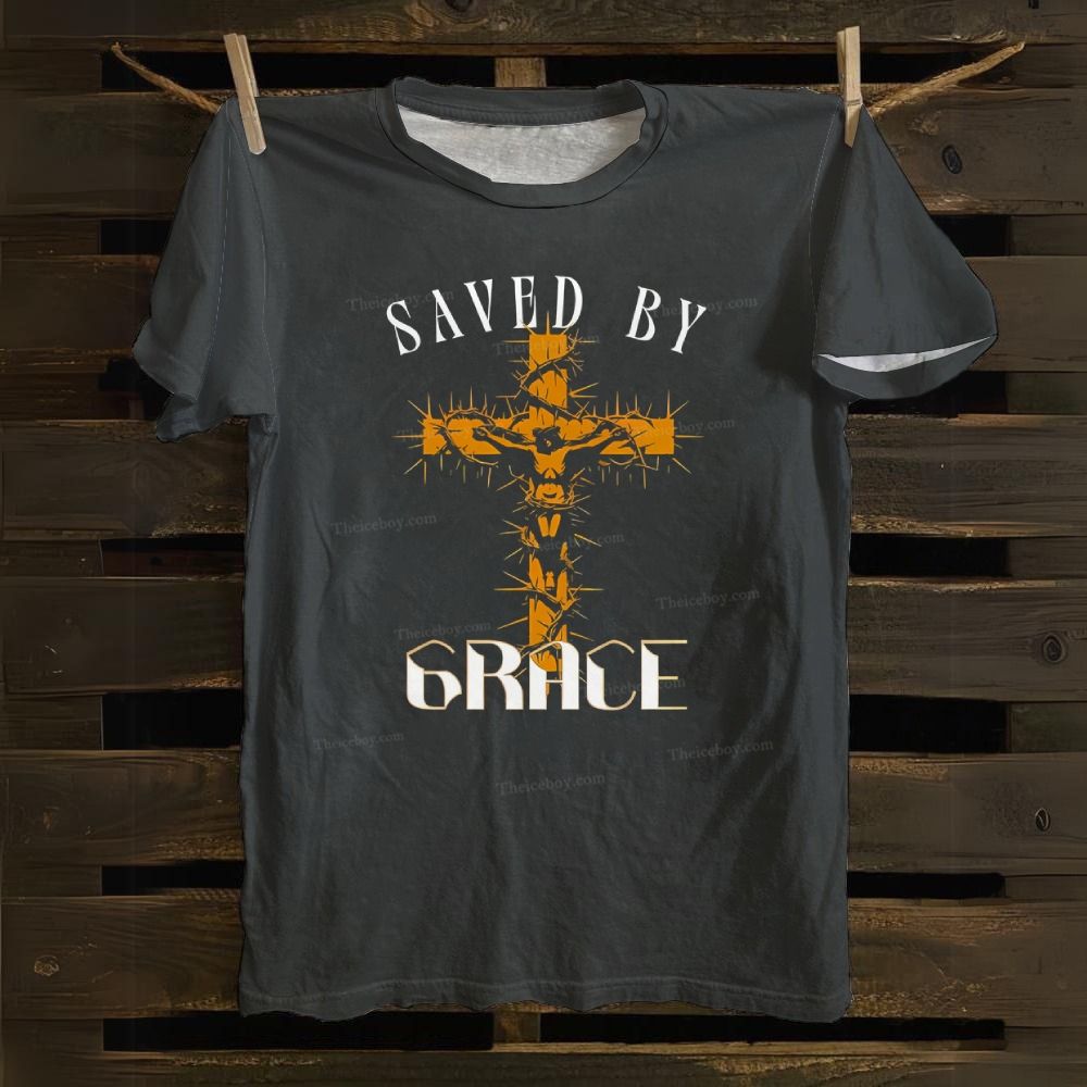 SAVED BY GRACE Cotton T-shirt