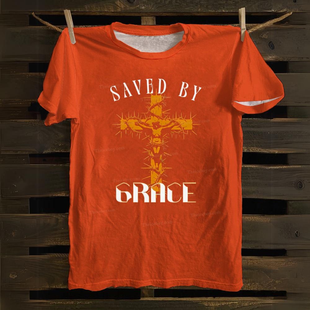 SAVED BY GRACE Cotton T-shirt