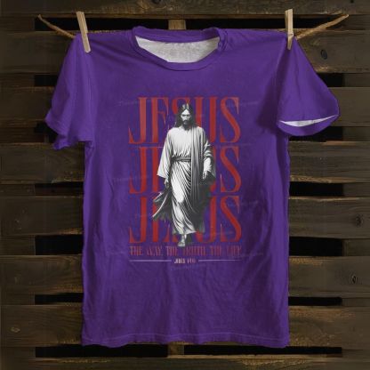 Inspirational Jesus Graphic Cotton T-shirt