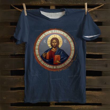 Jesus Christ Christ Icon of Christ Cotton T-shirt