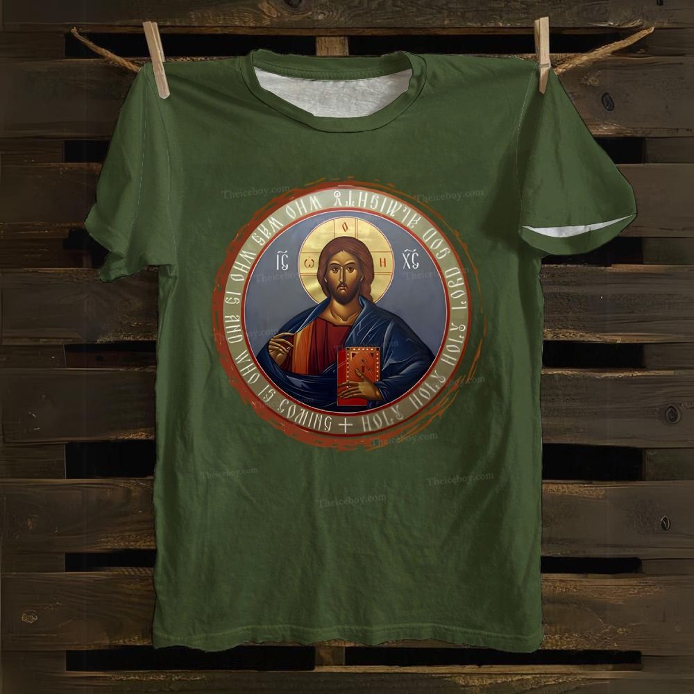 Jesus Christ Christ Icon of Christ Cotton T-shirt