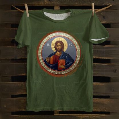 Jesus Christ Christ Icon of Christ Cotton T-shirt
