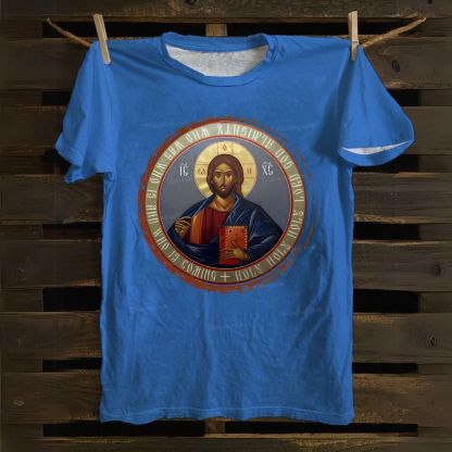 Jesus Christ Christ Icon of Christ Cotton T-shirt