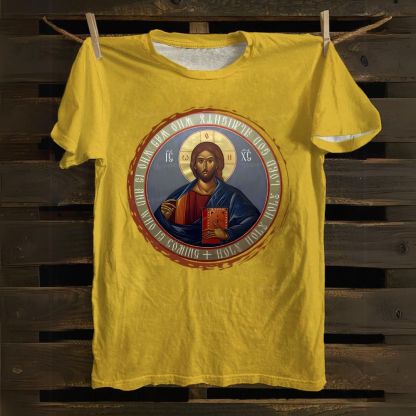 Jesus Christ Christ Icon of Christ Cotton T-shirt