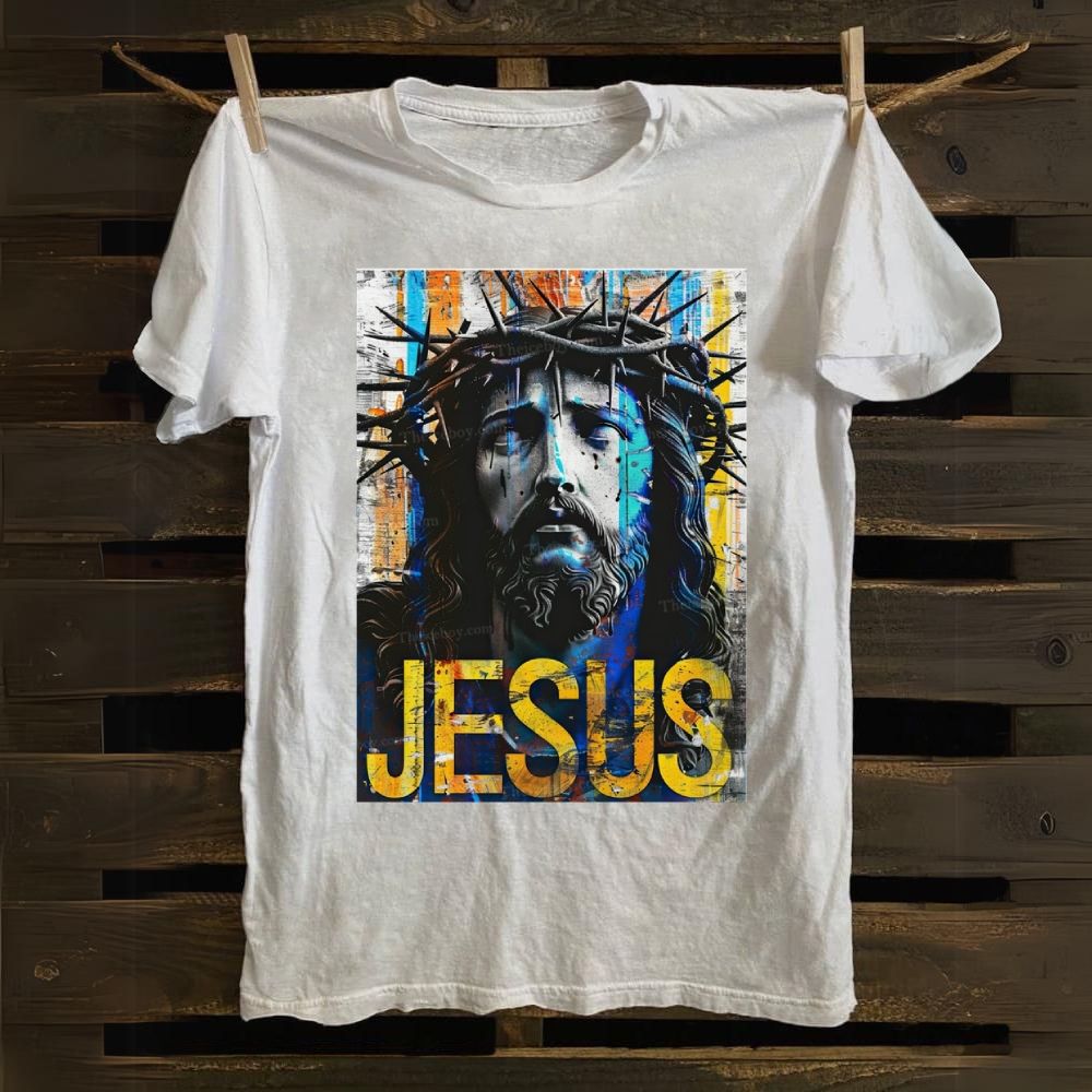 Jesus Christ Portrait Cotton T-shirt